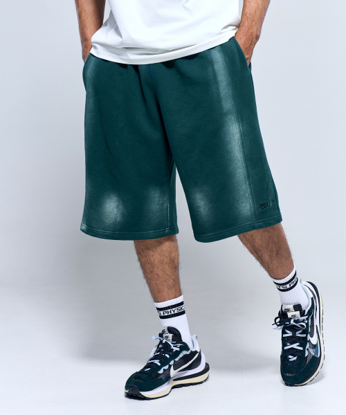 PHYSICAL GARMENTS（フィジカルガーメンツ）の「P2554 スプレーワッシングバミューダパンツ [3COLOR]（その他パンツ・メンズ・ブラック/ダークグリーン/グレー・LARGE/XX-LARGE）」の5枚目の写真