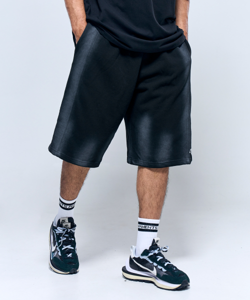 PHYSICAL GARMENTS（フィジカルガーメンツ）の「P2554 スプレーワッシングバミューダパンツ [3COLOR]（その他パンツ・メンズ・ブラック/ダークグリーン/グレー・LARGE/XX-LARGE）」の7枚目の写真
