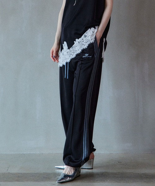 MAISON SPECIAL（メゾンスペシャル）の「Stretch Jersey Pants/ステッチジャージパンツ（スウェットパンツ・レディース・ブラック/アイボリー/ブルー・36/38）」の20枚目の写真
