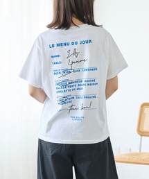 TRICOMER（トリコメル）の「【TRICOMER】DES HALLES LUMIERE TEE｜ロゴT/バックプリント（Tシャツ/カットソー）」