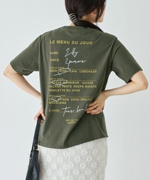【TRICOMER】DES HALLES LUMIERE TEE|ロゴT/バックプリント