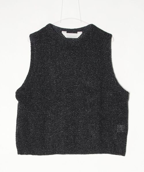 ANDER(アンダー)の「【ANDER】SILK KNIT SLEEVELESS(ニット/セーター・メンズ・ダークグレー・FREE)」の1枚目の写真