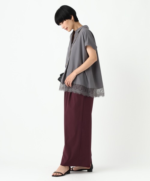 Elura(エルーラ)の「撥水冷感ワイドパンツ<低身長サイズあり>/912392(その他パンツ・レディース・オフホワイト/ボルドー/ブラック・SMALL/FREE(S)/MEDIUM)」の9枚目の写真