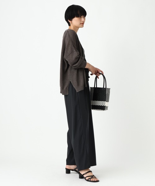 Elura(エルーラ)の「撥水冷感ワイドパンツ<低身長サイズあり>/912392(その他パンツ・レディース・オフホワイト/ボルドー/ブラック・SMALL/FREE(S)/MEDIUM)」の7枚目の写真