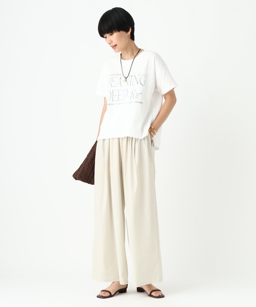 Elura(エルーラ)の「撥水冷感ワイドパンツ<低身長サイズあり>/912392(その他パンツ・レディース・オフホワイト/ボルドー/ブラック・SMALL/FREE(S)/MEDIUM)」の4枚目の写真
