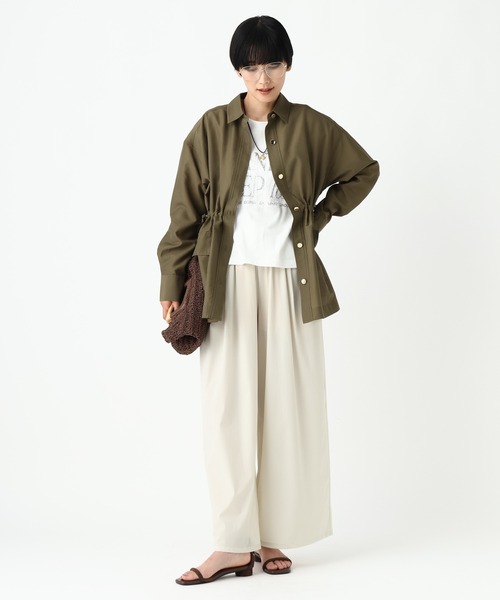 Elura(エルーラ)の「撥水冷感ワイドパンツ<低身長サイズあり>/912392(その他パンツ・レディース・オフホワイト/ボルドー/ブラック・SMALL/FREE(S)/MEDIUM)」の5枚目の写真