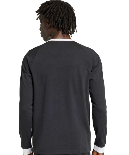 adidas(アディダス)の「adidas 3-STRIPES LONGSLEEVE TEE / アディダス 3ストライプス ロングスリーブ Tシャツ(Tシャツ/カットソー・メンズ・ブラック・L/M/S/XXL/XL)」の9枚目の写真