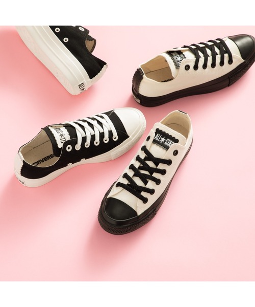 CONVERSE ALL STAR(コンバースオールスター)の「ALL STAR PLTS FLOWERCUT OX / オールスター PLTS フラワーカット OX(スニーカー・レディース・ブラック・3/3.5/4/4.5/5/5.5/6.5)」の2枚目の写真