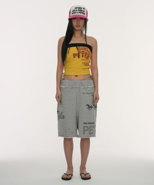 GILAARCHIVE(ギラアーカイブ)の「TYPING TANK TOP_YELLOW(Tシャツ/カットソー・レディース・その他・FREE)」の2枚目の写真