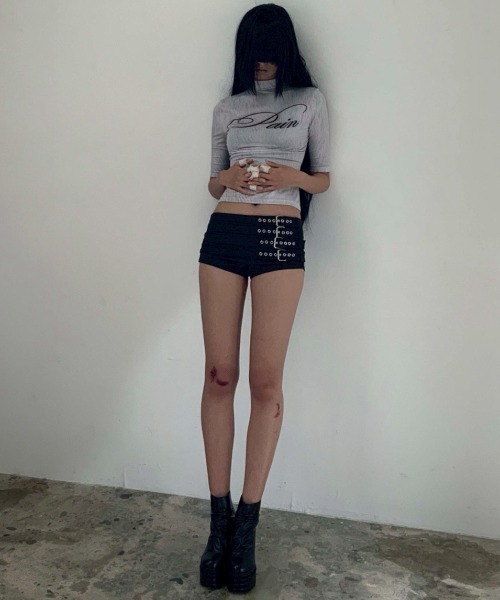 bonnae】Belted micro shorts / 【ボンネ】ベルトデザインマイクロ