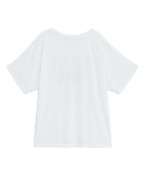 HUG YOUR SKIN(ハグユアスキン)の「リベリオンルーズTシャツ(ホワイト)(Tシャツ/カットソー・レディース・その他・FREE)」の2枚目の写真