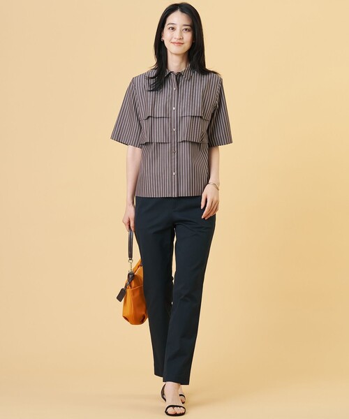 J.PRESS（ジェイプレス）の「20チノストレッチ テーパード パンツ（チノパンツ・レディース・ネイビー系/カーキ系/ベージュ系・T13/T15/T17）」の16枚目の写真