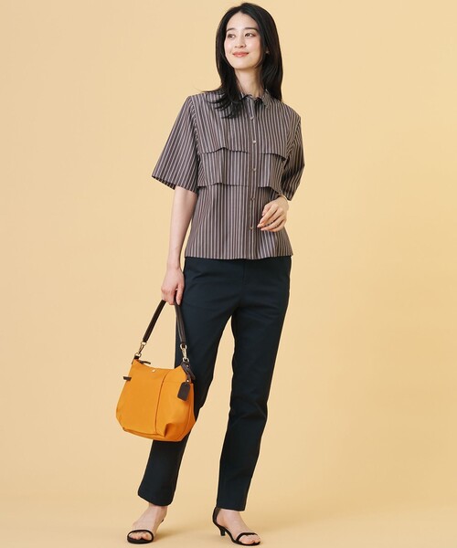 J.PRESS（ジェイプレス）の「20チノストレッチ テーパード パンツ（チノパンツ・レディース・ネイビー系/カーキ系/ベージュ系・T13/T15/T17）」の17枚目の写真