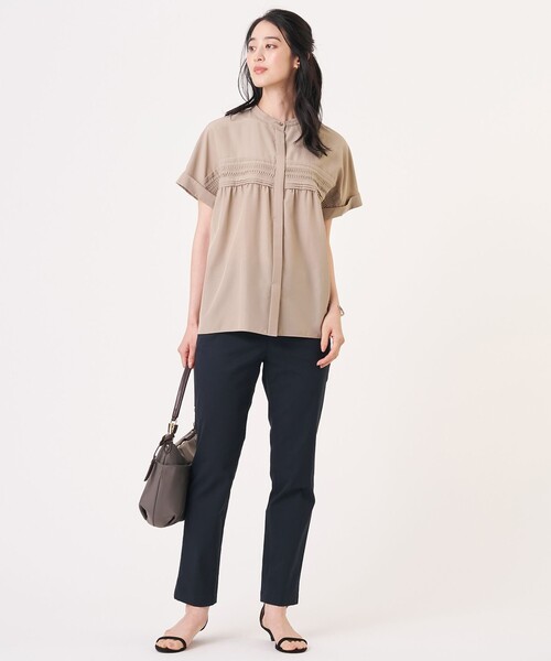 J.PRESS（ジェイプレス）の「20チノストレッチ テーパード パンツ（チノパンツ・レディース・ネイビー系/カーキ系/ベージュ系・T13/T15/T17）」の19枚目の写真