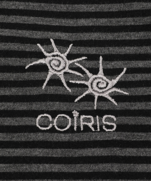 COIRIS（コイリス）の「ラエトストラップストライプロングスリーブTシャツ（2カラー）（Tシャツ/カットソー・レディース・チャコールグレー/ブラック・FREE）」の5枚目の写真
