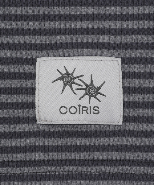 COIRIS（コイリス）の「ラエトストラップストライプロングスリーブTシャツ（2カラー）（Tシャツ/カットソー・レディース・チャコールグレー/ブラック・FREE）」の11枚目の写真