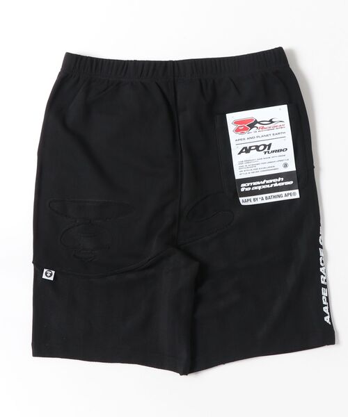 AAPE BY A BATHING APE(エーエイプバイアベイシングエイプ)の「AAPE MAIN SWEAT SHORTS(スウェットパンツ・メンズ・ブラック・MEDIUM/LARGE/X-LARGE/XX-LARGE/SMALL)」の6枚目の写真