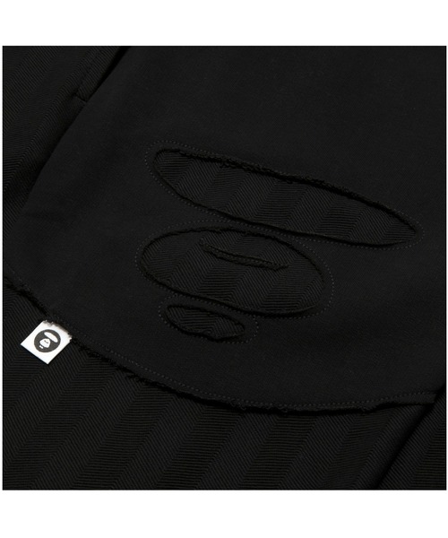 AAPE BY A BATHING APE(エーエイプバイアベイシングエイプ)の「AAPE MAIN SWEAT SHORTS(スウェットパンツ・メンズ・ブラック・MEDIUM/LARGE/X-LARGE/XX-LARGE/SMALL)」の4枚目の写真