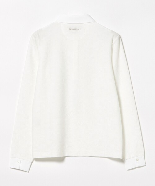 BEAMS GOLF(ビームスゴルフ)の「PURPLE LABEL / クレリック ロングスリーブ ポロシャツ(ポロシャツ・レディース・サックスブルー/ホワイト・L/S/M)」の14枚目の写真