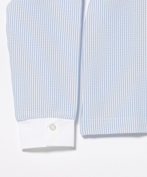 BEAMS GOLF(ビームスゴルフ)の「PURPLE LABEL / クレリック ロングスリーブ ポロシャツ(ポロシャツ・レディース・サックスブルー/ホワイト・L/S/M)」の18枚目の写真