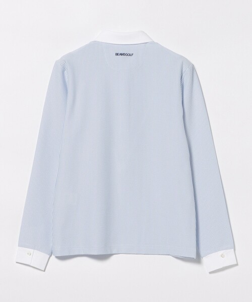 BEAMS GOLF(ビームスゴルフ)の「PURPLE LABEL / クレリック ロングスリーブ ポロシャツ(ポロシャツ・レディース・サックスブルー/ホワイト・L/S/M)」の19枚目の写真