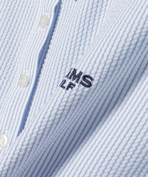 BEAMS GOLF(ビームスゴルフ)の「PURPLE LABEL / クレリック ロングスリーブ ポロシャツ(ポロシャツ・レディース・サックスブルー/ホワイト・L/S/M)」の21枚目の写真