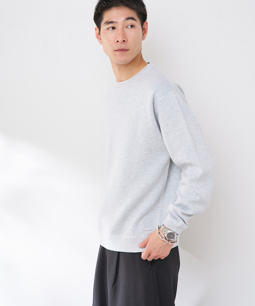 B.C STOCK（ベーセーストック）の「ANTS & ELEPHANTS 2TONE スウェットライクプルオーバー（ニット/セーター・メンズ・レッド/ネイビー/グレー/ブラウン・LARGE/MEDIUM）」の7枚目の写真