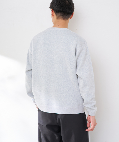 B.C STOCK（ベーセーストック）の「ANTS & ELEPHANTS 2TONE スウェットライクプルオーバー（ニット/セーター・メンズ・レッド/ネイビー/グレー/ブラウン・LARGE/MEDIUM）」の8枚目の写真