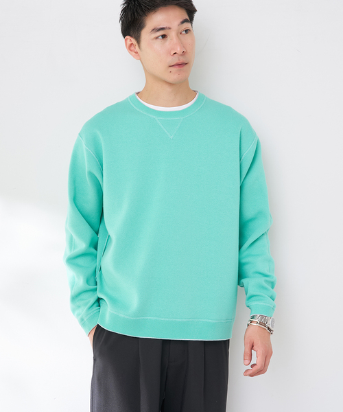B.C STOCK（ベーセーストック）の「ANTS & ELEPHANTS 2TONE スウェットライクプルオーバー（ニット/セーター・メンズ・レッド/ネイビー/グレー/ブラウン・LARGE/MEDIUM）」の11枚目の写真