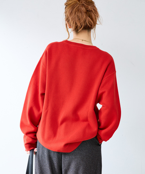 B.C STOCK（ベーセーストック）の「ANTS & ELEPHANTS 2TONE スウェットライクプルオーバー（ニット/セーター・メンズ・レッド/ネイビー/グレー/ブラウン・LARGE/MEDIUM）」の17枚目の写真