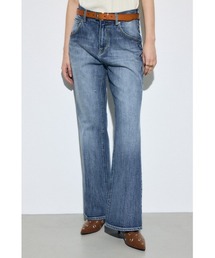 サイズ,身長別画像あり】AZUL DENIM センタープレスフレアデニム