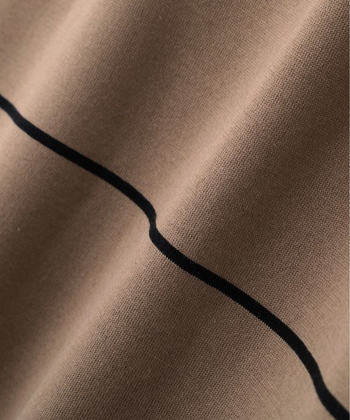 MARGARET HOWELL（マーガレットハウエル）の「FINE COTTON STRIPE JERSEY（Tシャツ/カットソー・レディース・モカ・2）」の3枚目の写真