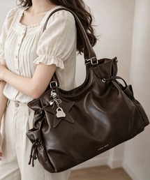 スターチャーム付きショルダートートバッグ