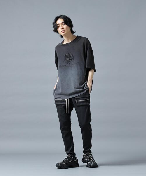 DANKE SCHON（ダンケシェーン）の「DankeSchon/ダンケシェーン/GRADATION RHINESTONE BIRD（Tシャツ/カットソー・メンズ・ブラウン/ブラック・M/L）」の5枚目の写真