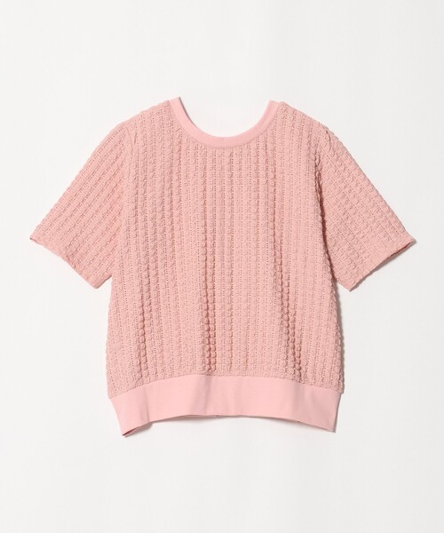 A DAY IN THE LIFE UNITED ARROWS（アデイインザライフユナイテッドアローズ）の「ポコポコ ショートスリーブカーディガン 2WAY ＜A DAY IN THE LIFE＞（カーディガン/ボレロ・レディース・オフホワイト/ブラック/ライトピンク・FREE）」の10枚目の写真