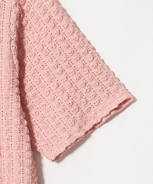 A DAY IN THE LIFE UNITED ARROWS（アデイインザライフユナイテッドアローズ）の「ポコポコ ショートスリーブカーディガン 2WAY ＜A DAY IN THE LIFE＞（カーディガン/ボレロ・レディース・オフホワイト/ブラック/ライトピンク・FREE）」の13枚目の写真