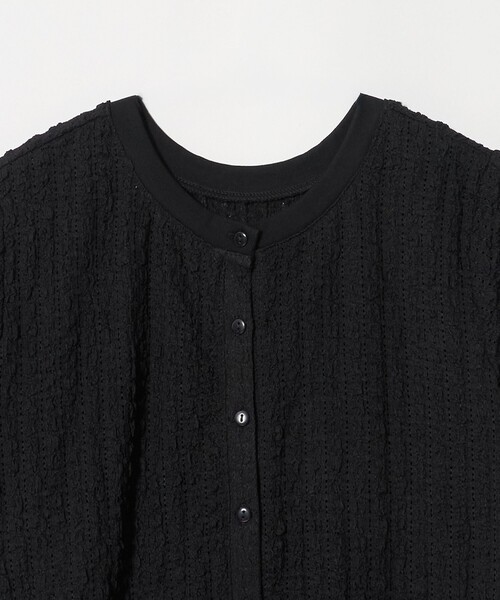 A DAY IN THE LIFE UNITED ARROWS（アデイインザライフユナイテッドアローズ）の「ポコポコ ショートスリーブカーディガン 2WAY ＜A DAY IN THE LIFE＞（カーディガン/ボレロ・レディース・オフホワイト/ブラック/ライトピンク・FREE）」の19枚目の写真