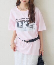 3色展開】ツイードリボンフレンチT（Tシャツ/カットソー）｜mystic 