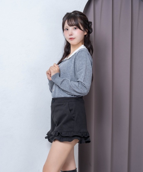 Mejoul(メジュール)の「【2026秋冬新作】裾フリルショートパンツ(その他パンツ・レディース・グレー/ブラック・S/M)」の21枚目の写真