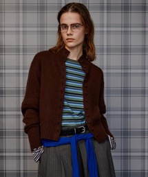 【2026Autumn PRE-ORDER】Raccoon Blend Stand Collar Cardigan/ラクーンブレンドスタンドカラーカーディガン