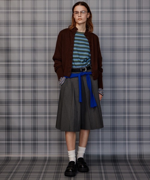 MAISON SPECIAL(メゾンスペシャル)の「【2026Autumn PRE-ORDER】Raccoon Blend Stand Collar Cardigan/ラクーンブレンドスタンドカラーカーディガン(カーディガン/ボレロ・レディース・ブルー/グレー/ピンク/レッド/ブラウン/ブラック・FREE)」の7枚目の写真