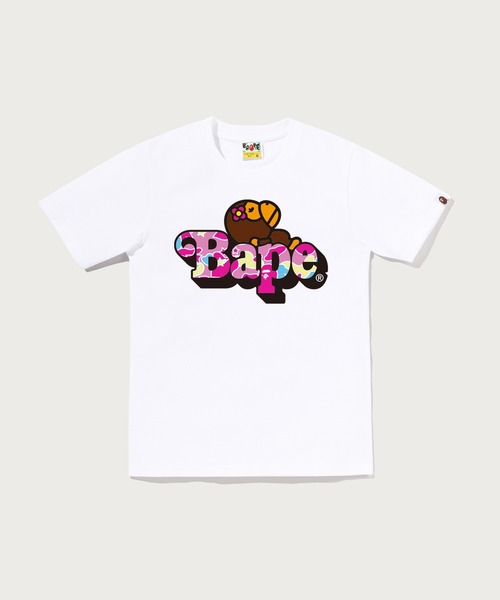 A BATHING APE(アベイシングエイプ)の「STA CAMO LISA ON BAPE TEE(Tシャツ/カットソー・レディース・ホワイト×ピンク/ブラック×ピンク/ホワイト系その他5/ブラック系その他5・XX-SMALL/SMALL/X-SMALL/MEDIUM)」の2枚目の写真