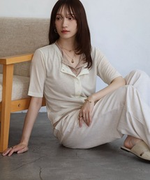 【NOAHL】配色シアーレイヤードTシャツ