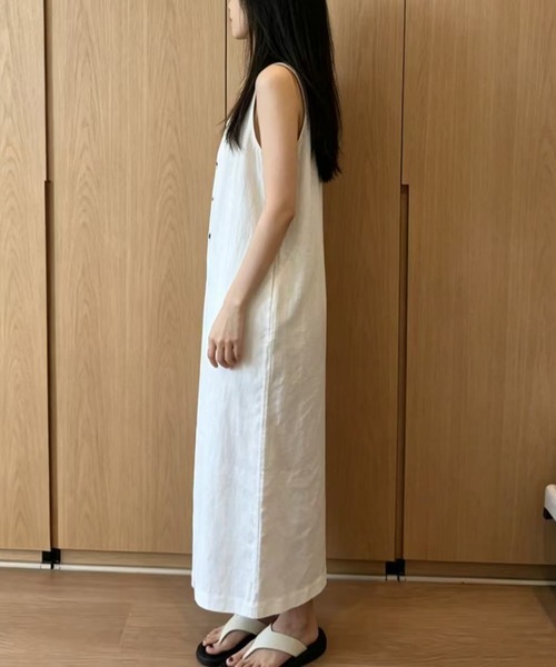 FAVORITO(ファヴォリート)の「ノースリーブワンピース(ワンピース・レディース・ブラック/オフホワイト・F)」の16枚目の写真