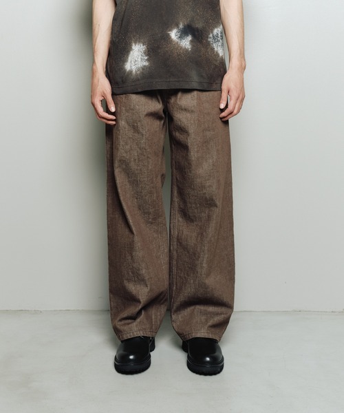 bal(バル)の「12OZ STRAIGHT LEG 5P JEAN(デニムパンツ・メンズ・アイボリー/ブラック/ブラウン/インディゴブルー・4/3/2/1)」の4枚目の写真