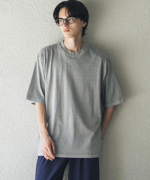SENSE OF PLACE by URBAN RESEARCH(センスオブプレイスバイアーバンリサーチ)の「フェードルーズクルーネックショートスリーブ Tシャツ(Tシャツ/カットソー・メンズ・グレー/ブラック/オレンジ/カーキ・LARGE/MEDIUM)」の2枚目の写真