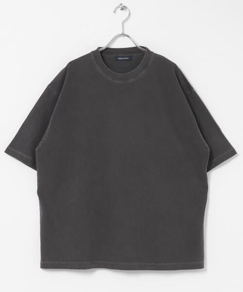 SENSE OF PLACE by URBAN RESEARCH(センスオブプレイスバイアーバンリサーチ)の「フェードルーズクルーネックショートスリーブ Tシャツ(Tシャツ/カットソー・メンズ・グレー/ブラック/オレンジ/カーキ・LARGE/MEDIUM)」の1枚目の写真