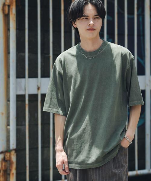 SENSE OF PLACE by URBAN RESEARCH(センスオブプレイスバイアーバンリサーチ)の「フェードルーズクルーネックショートスリーブ Tシャツ(Tシャツ/カットソー・メンズ・グレー/ブラック/オレンジ/カーキ・LARGE/MEDIUM)」の5枚目の写真