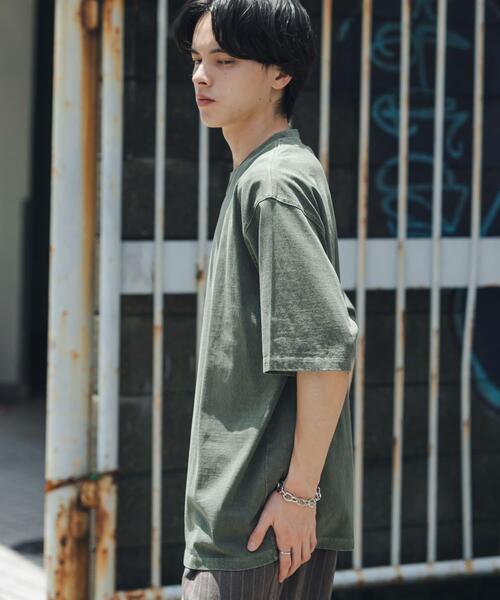 SENSE OF PLACE by URBAN RESEARCH(センスオブプレイスバイアーバンリサーチ)の「フェードルーズクルーネックショートスリーブ Tシャツ(Tシャツ/カットソー・メンズ・グレー/ブラック/オレンジ/カーキ・LARGE/MEDIUM)」の6枚目の写真