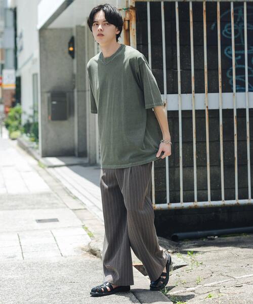 SENSE OF PLACE by URBAN RESEARCH(センスオブプレイスバイアーバンリサーチ)の「フェードルーズクルーネックショートスリーブ Tシャツ(Tシャツ/カットソー・メンズ・グレー/ブラック/オレンジ/カーキ・LARGE/MEDIUM)」の7枚目の写真